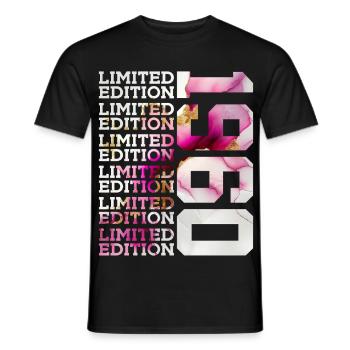 LIMITED EDITION 1960 - 66 YEARS - 66TH BIRTHDAY - Men's T-Shirt - black - Front - AI Model Male 178 light (178cm)