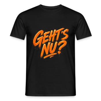 Geht's nu? - Männer T-Shirt - Schwarz - Vorne - AI Model Male 178 light (178cm)