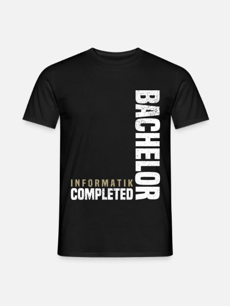Bachelor Informatik - Männer T-Shirt - Schwarz