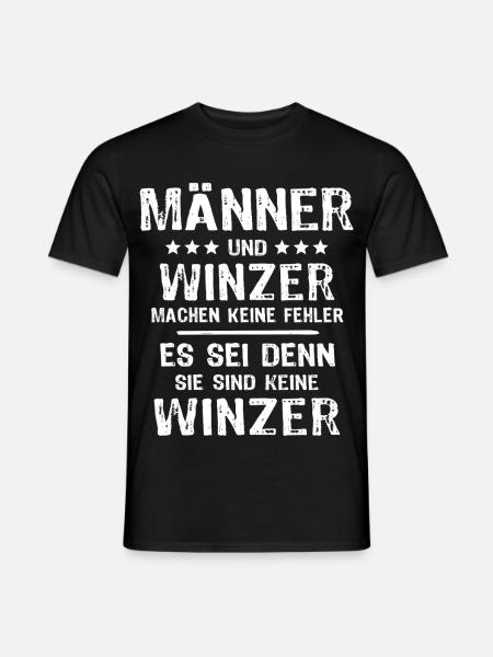 Winzer - Männer T-Shirt - Schwarz