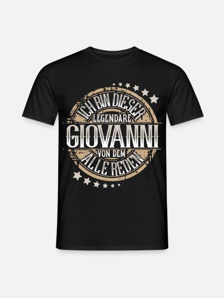 Giovanni - Männer T-Shirt - Schwarz