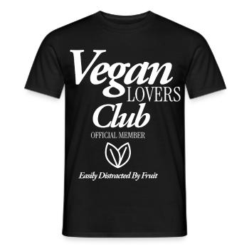 Vegan Lovers Club - Männer T-Shirt - Schwarz - Vorne - AI Model Male 178 light (178cm)