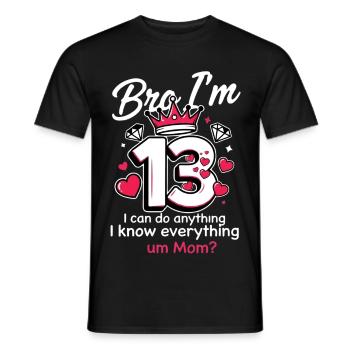13. Geburtstag Shirt Lustiges Meme 67. Geburtstag 13. - Männer T-Shirt - Schwarz - Vorne - AI Model Male 178 light (178cm)