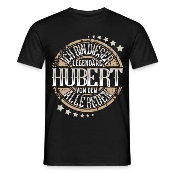 Hubert - Männer T-Shirt - Schwarz - Vorne - AI Model Male 178 light (178cm)