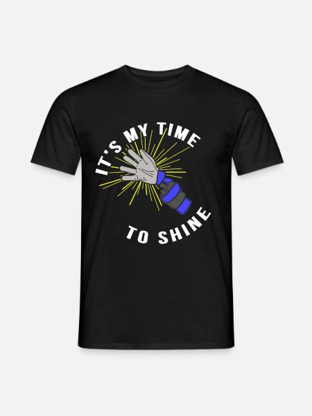 Es ist meine Zeit zu glänzen - Männer T-Shirt - Schwarz