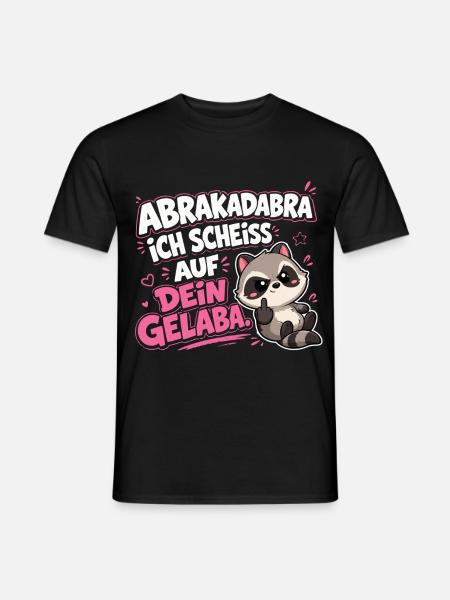 Abrakadabra Sarkasmus Tshirt - Männer T-Shirt - Schwarz