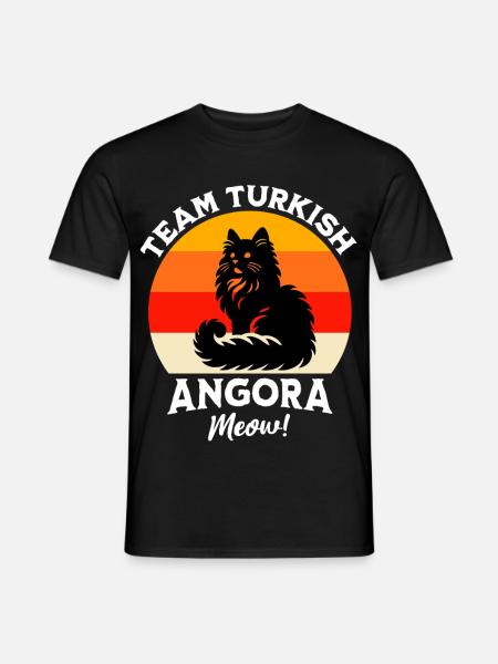Team Türkisch Angorakatze - Männer T-Shirt - Schwarz