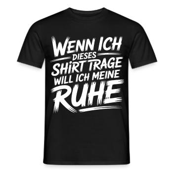 Ich will meine Ruhe - Männer T-Shirt - Schwarz - Vorne - AI Model Male 178 light (178cm)