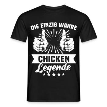 Chicken - Männer T-Shirt - Schwarz - Vorne - AI Model Male 178 light (178cm)
