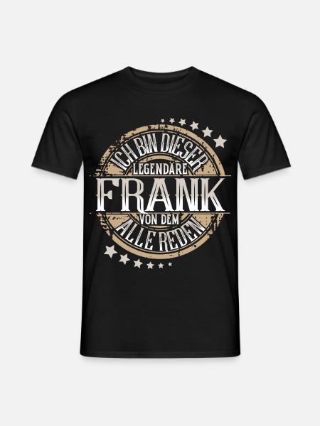 Frank - Männer T-Shirt - Schwarz