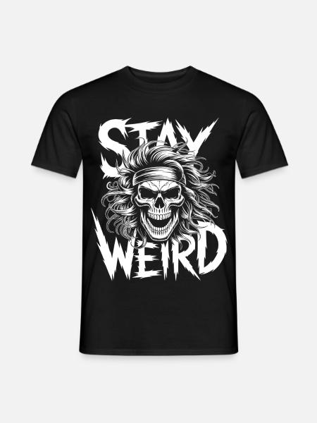 Stay Weird Vibes - Männer T-Shirt - Schwarz