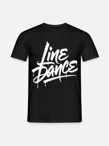 Line Dance Graffiti - Männer T-Shirt - Schwarz