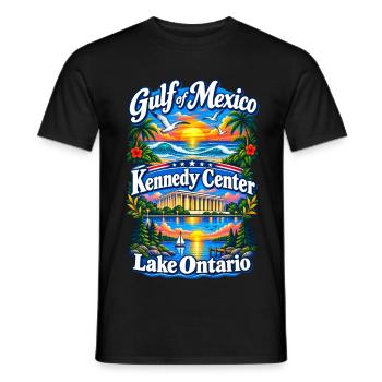 Gulf of Mexico Lake Ontario Kennedy Center - Männer T-Shirt - Schwarz - Vorne - AI Model Male 178 light (178cm)