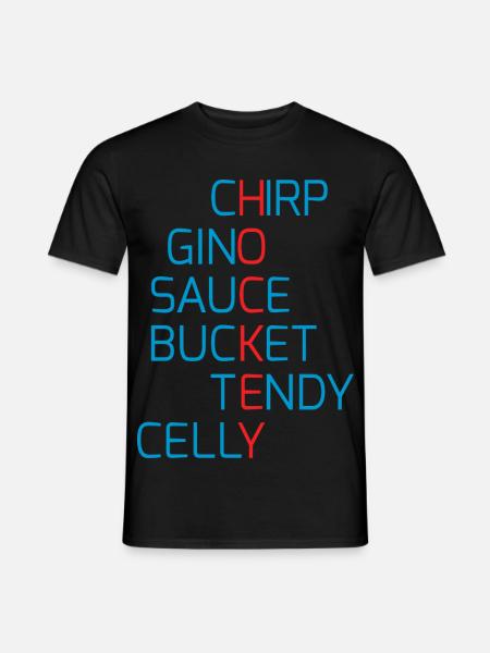 hockey_talk_red_blue - Männer T-Shirt - Schwarz