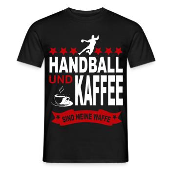 Handball Handballspieler Sport Verein - Männer T-Shirt - Schwarz - Vorne - AI Model Male 178 light (178cm)