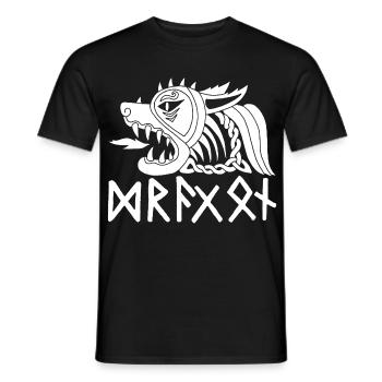 Das weiße Tier des Waldes - Männer T-Shirt - Schwarz - Vorne - AI Model Male 178 light (178cm)