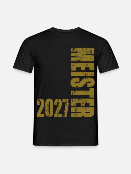 Meister 2027 - Männer T-Shirt - Schwarz