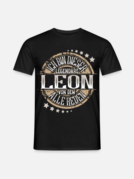 Leon - Männer T-Shirt - Schwarz