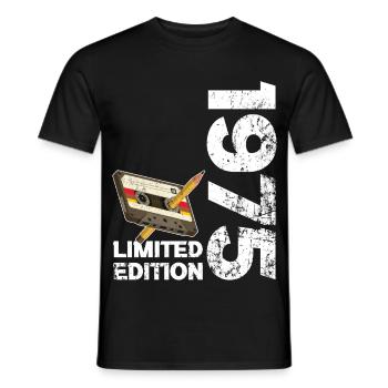 51. Jubiläum 51. Jubiläumsgeschenk 1975 - Männer T-Shirt - Schwarz - Vorne - AI Model Male 178 light (178cm)