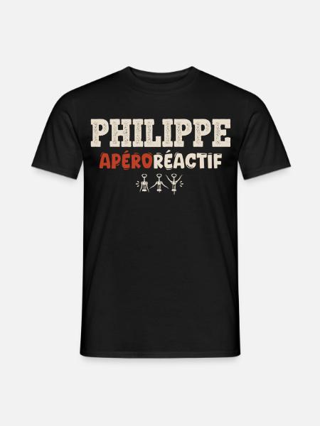 Philippe_aproractif_copie - Männer T-Shirt - Schwarz