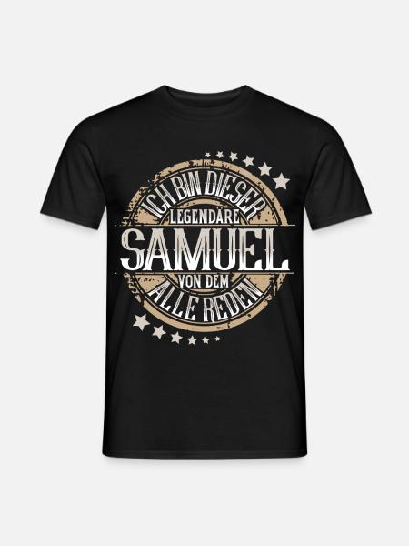 Samuel - Männer T-Shirt - Schwarz