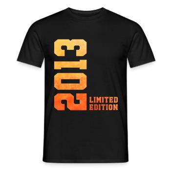 13. Geburtstag limited edition 2013 jahrgang 2013 - Männer T-Shirt - Schwarz - Vorne - AI Model Male 178 light (178cm)