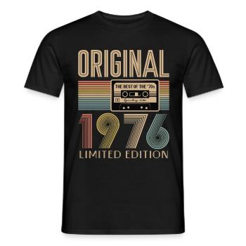 50. Geburtstag, 50 Jahre - Männer T-Shirt - Schwarz - Vorne - AI Model Male 178 light (178cm)