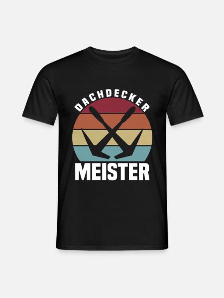 Dachdecker Meister - Männer T-Shirt - Schwarz