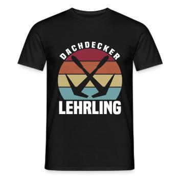 Dachdecker Lehrling - Männer T-Shirt - Schwarz - Vorne - AI Model Male 178 light (178cm)