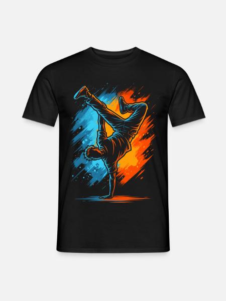 Breakdancing Kinder Herren Jungen Breakdance - Männer T-Shirt - Schwarz