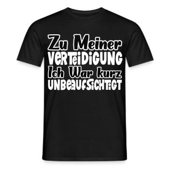 Lustiger Chaoten Spruch Geschenk herbst outfit - Männer T-Shirt - Schwarz - Vorne - AI Model Male 178 light (178cm)