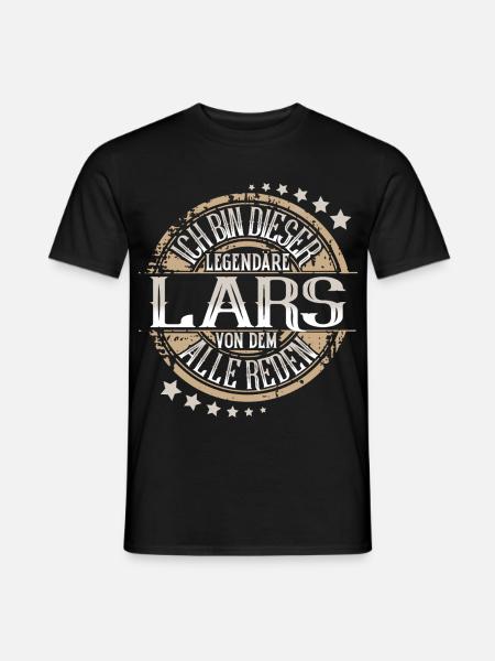 Lars - Männer T-Shirt - Schwarz