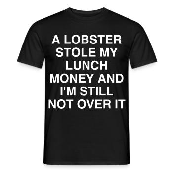 Hummer hat mein Mittagessen geklaut - Männer T-Shirt - Schwarz - Vorne - AI Model Male 178 light (178cm)