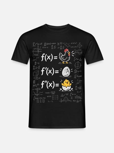 Von Chickenulus abgeleiteter Kalkül - Männer T-Shirt - Schwarz