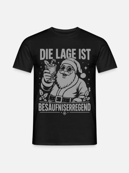 Weihnachten Besäufniserregend - Männer T-Shirt - Schwarz