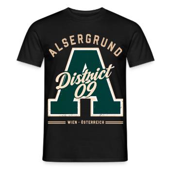 Wien Alsergrund (9. Bezirk) - Männer T-Shirt - Schwarz - Vorne - AI Model Male 178 light (178cm)