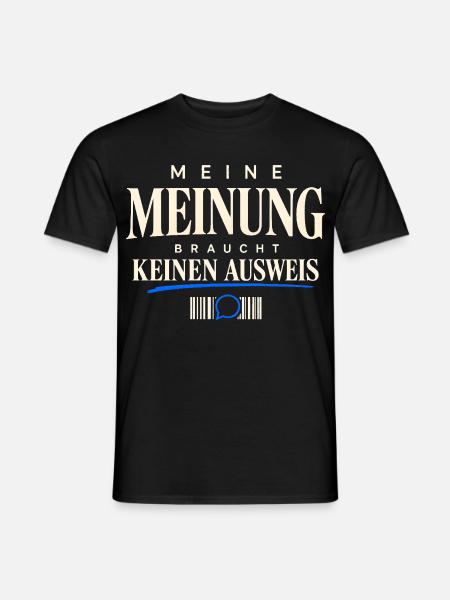 Meinungsfreiheit Demo Datenschutz Bürgerrechte - Männer T-Shirt - Schwarz