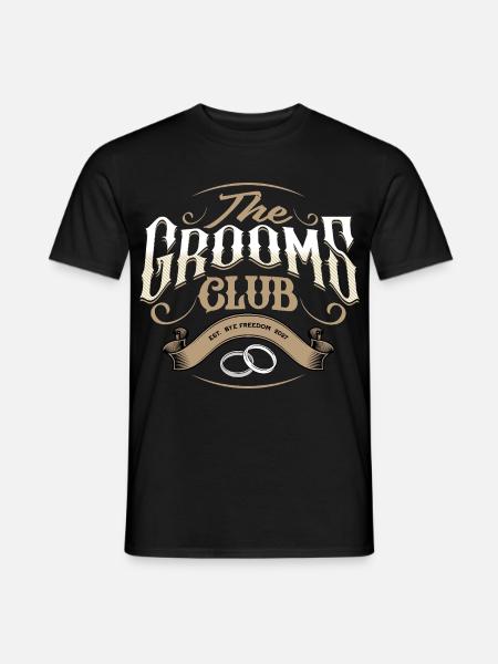 Bräutigam Club - Männer T-Shirt - Schwarz