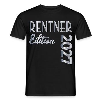Rentner 2027 Rentnergeschenke - Männer T-Shirt - Schwarz - Vorne - AI Model Male 178 light (178cm)
