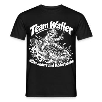 Wels Angeln - Männer T-Shirt - Schwarz - Vorne - AI Model Male 178 light (178cm)
