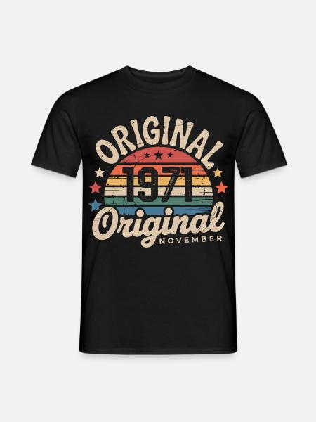 November 1971 – November 1971 - Männer T-Shirt - Schwarz