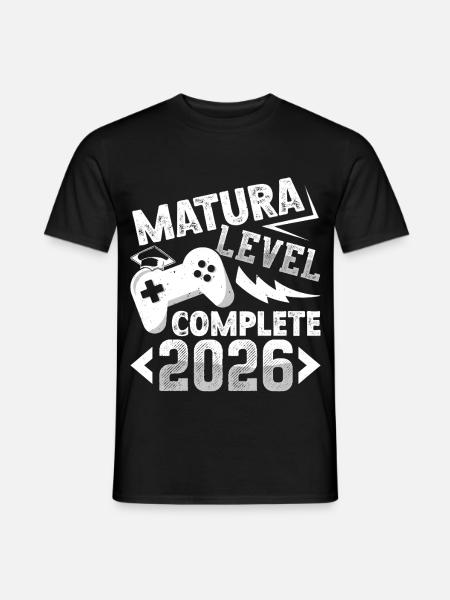 Matura Level Complete Zocker - Männer T-Shirt - Schwarz
