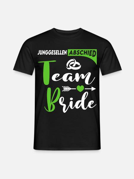 Junggesellenabschied Team Bride Hochzeit Ringe - Männer T-Shirt - Schwarz