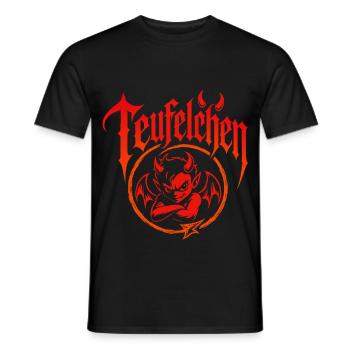 Teufel oder Engel Teufelchen - Männer T-Shirt - Schwarz - Vorne - AI Model Male 178 light (178cm)