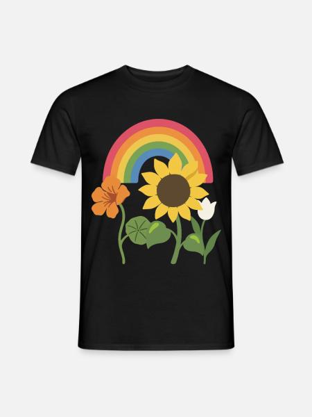 Tulpe · Geschenkidee · Blumenstrauß · Blumen - Männer T-Shirt - Schwarz