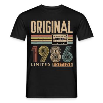 40. Geburtstag, 40 Jahre - Männer T-Shirt - Schwarz - Vorne - AI Model Male 178 light (178cm)