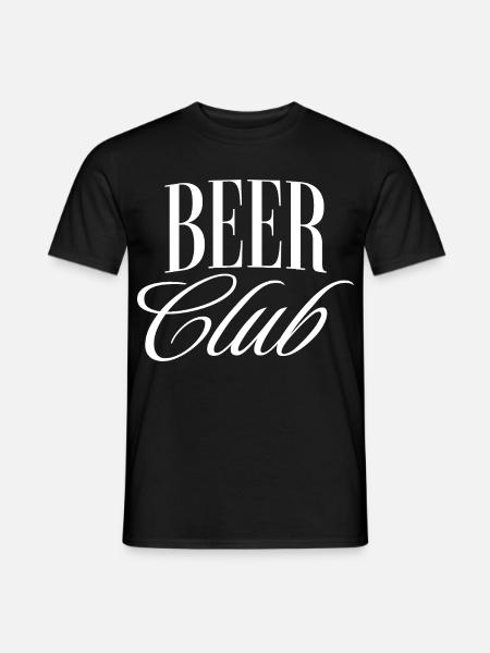 Bier Club - Männer T-Shirt - Schwarz