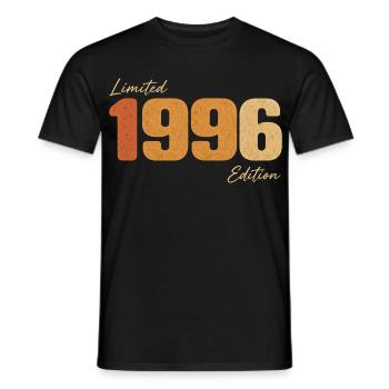 Vintage 1996 Anniversary Limited Edition Retro - Männer T-Shirt - Schwarz - Vorne - AI Model Male 178 light (178cm)
