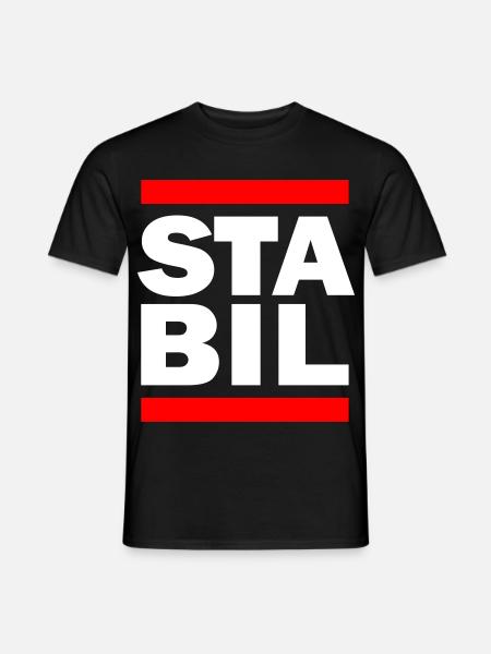 STABIL - BARS - Männer T-Shirt - Schwarz