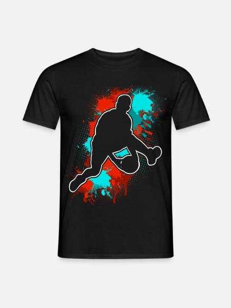 Basketball  - Männer T-Shirt - Schwarz